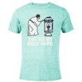 thumbnail image 1 of Star Wars Princess Leia R2-D2 You’re My Only Hope Retro - Short Sleeve Blended T-Shirt for Adults - Customized-Ocean Blue, 1 of 5