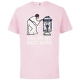 thumbnail image 1 of Star Wars Princess Leia R2-D2 You’re My Only Hope Retro - Short Sleeve Cotton T-Shirt for Adults - Customized-Soft Pink, 1 of 5