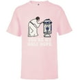 thumbnail image 1 of Star Wars Princess Leia R2-D2 You’re My Only Hope Retro - Short Sleeve T-Shirt for Kids - Customized-Soft Pink, 1 of 5