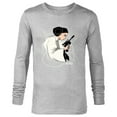 thumbnail image 1 of Star Wars Princess Leia Ready to Fight - Long Sleeve T-Shirt for Men - Customized-Athletic Heather, 1 of 5