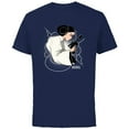 thumbnail image 1 of Star Wars Princess Leia Ready to Fight - Short Sleeve Cotton T-Shirt for Adults - Customized-Navy, 1 of 5
