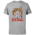 thumbnail image 1 of Star Wars Princess Leia Rebel Doodle Drawing - Short Sleeve Cotton T-Shirt for Adults - Customized-Athletic Heather, 1 of 5