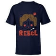 thumbnail image 1 of Star Wars Princess Leia Rebel Doodle Drawing - Short Sleeve T-Shirt for Kids - Customized-Navy, 1 of 5