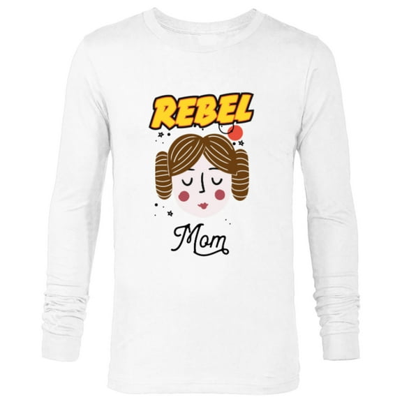 Star Wars Princess Leia Rebel Mom Mother's Day - Long Sleeve T-Shirt for Men - Customized-White