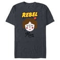 thumbnail image 1 of Star Wars Princess Leia Rebel Mom Mother's Day - Short Sleeve Blended T-Shirt for Adults - Customized-Navy Heather, 1 of 5