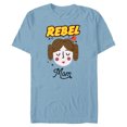 thumbnail image 1 of Star Wars Princess Leia Rebel Mom Mother's Day - Short Sleeve Blended T-Shirt for Adults - Customized-Ocean Blue, 1 of 5