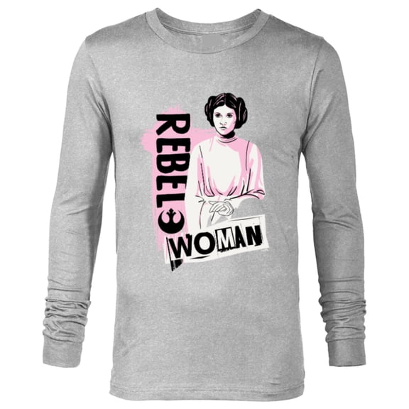 Star Wars Princess Leia Rebel Woman - Long Sleeve T-Shirt for Men - Customized-Athletic Heather
