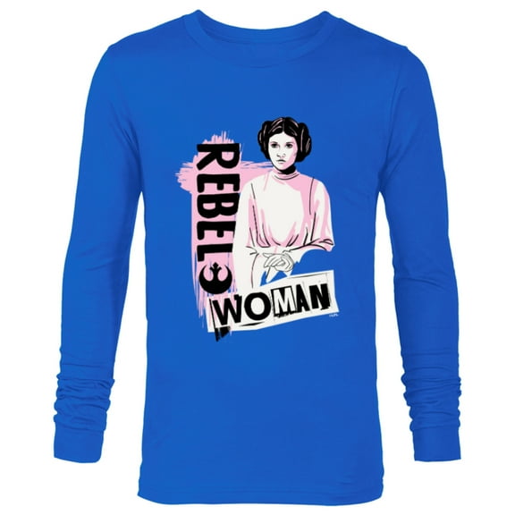 Star Wars Princess Leia Rebel Woman - Long Sleeve T-Shirt for Men - Customized-Royal