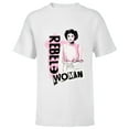 thumbnail image 1 of Star Wars Princess Leia Rebel Woman - Short Sleeve T-Shirt for Kids - Customized-White, 1 of 5