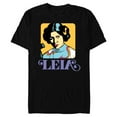 thumbnail image 1 of Star Wars Princess Leia Retro Iconic - Short Sleeve Blended T-Shirt for Adults - Customized-Black, 1 of 5
