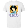 thumbnail image 1 of Star Wars Princess Leia Retro Iconic - Short Sleeve Cotton T-Shirt for Adults - Customized-White, 1 of 5