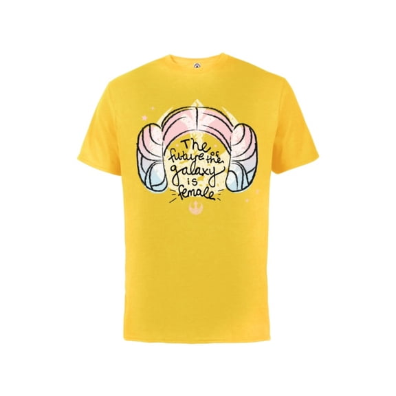 Star Wars Princess Leia The Future is Female - Short Sleeve Cotton T-Shirt for Adults- Customized-Sunflower