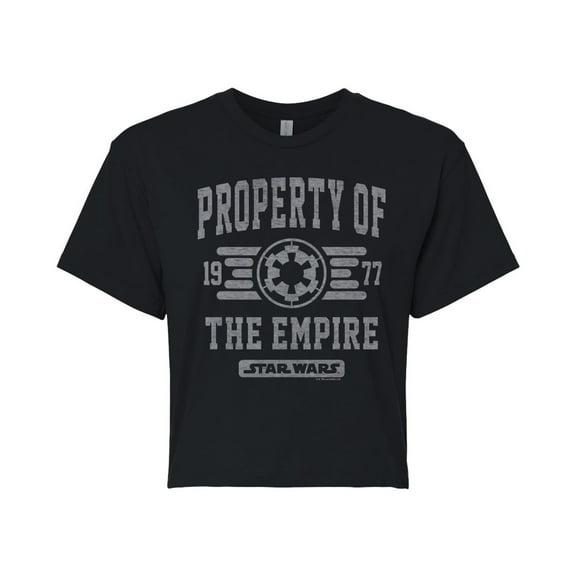 Star Wars - Property Of Empire - Juniors Cropped Tee