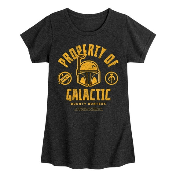 Star Wars - Property Of Galactic Bounty Hunters - Toddler And Youth Girls Fitted Short Sleeve Tee