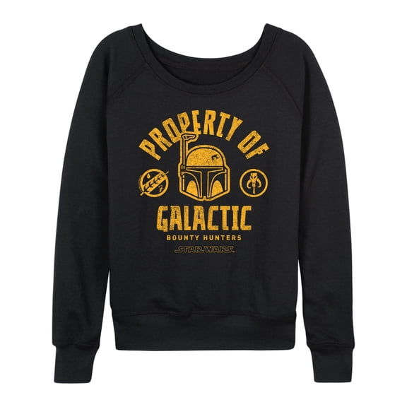 Star Wars - Property Of Galactic Bounty Hunters - Women's French Terry Pullover Sweatshirt