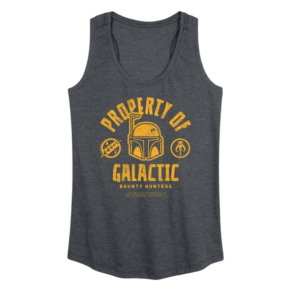 Star Wars - Property Of Galactic Bounty Hunters Women's Graphic Racerback Tank