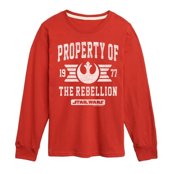 Star Wars - Property Of Rebellion - Toddler And Youth Long Sleeve Tee