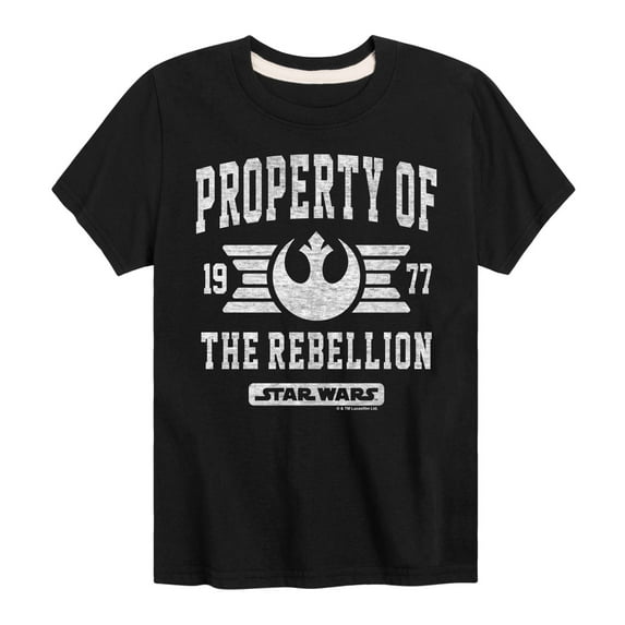 Star Wars - Property Of Rebellion - Toddler And Youth Short Sleeve Tee