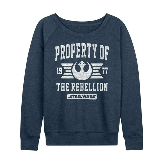 Star Wars - Property Of Rebellion - Women's French Terry Pullover Sweatshirt