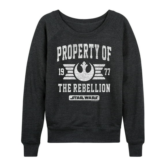 Star Wars - Property Of Rebellion - Women's French Terry Pullover Sweatshirt