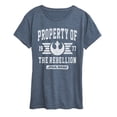 thumbnail image 1 of Star Wars - Property Of Rebellion - Women's Short Sleeve Classic Fit Tee, 1 of 5