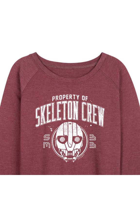 - Property Of Skeleton Crew - Women's French Terry Long Sleeve Pullover