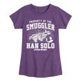 thumbnail image 1 of Star Wars - Property Of The Smuggler - Toddler And Youth Girls Fitted Short Sleeve Tee, 1 of 4