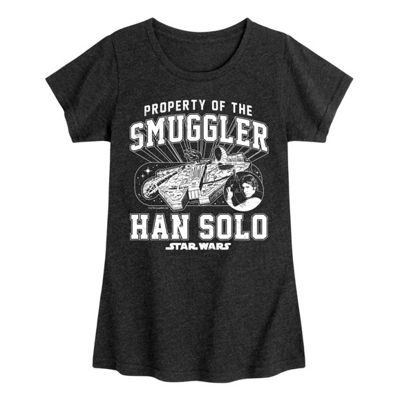 Star Wars - Property Of The Smuggler - Toddler And Youth Girls Fitted Short Sleeve Tee