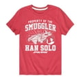 thumbnail image 1 of Star Wars - Property Of The Smuggler - Toddler And Youth Short Sleeve Tee, 1 of 4