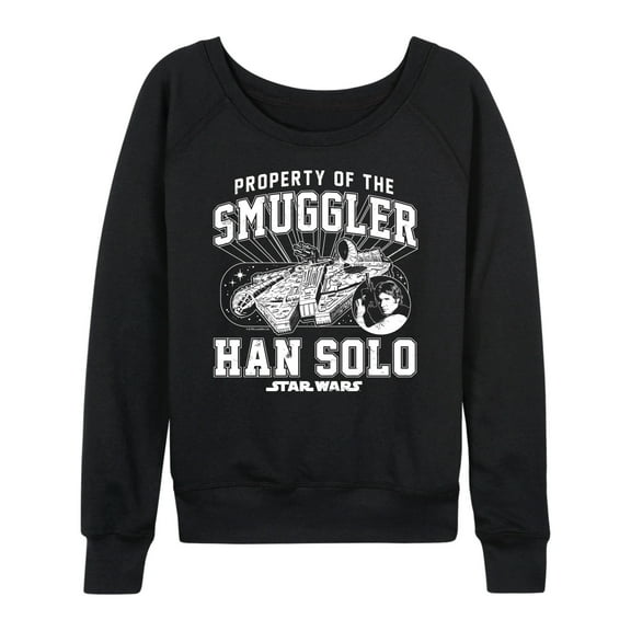 Star Wars - Property Of The Smuggler Han Solo - Women's French Terry Pullover Sweatshirt