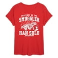 thumbnail image 1 of Star Wars - Property Of The Smuggler Han Solo - Women's Oversized Tee, 1 of 4