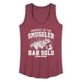 thumbnail image 1 of Star Wars - Property Of The Smuggler - Women's Racerback Graphic Tank, 1 of 4