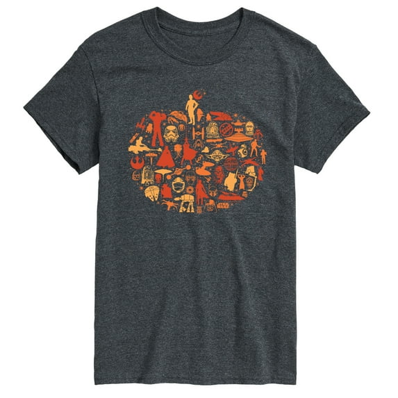 Star Wars - Halloween Pumpkin Silhouette - Men's Short Sleeve Graphic T-Shirt
