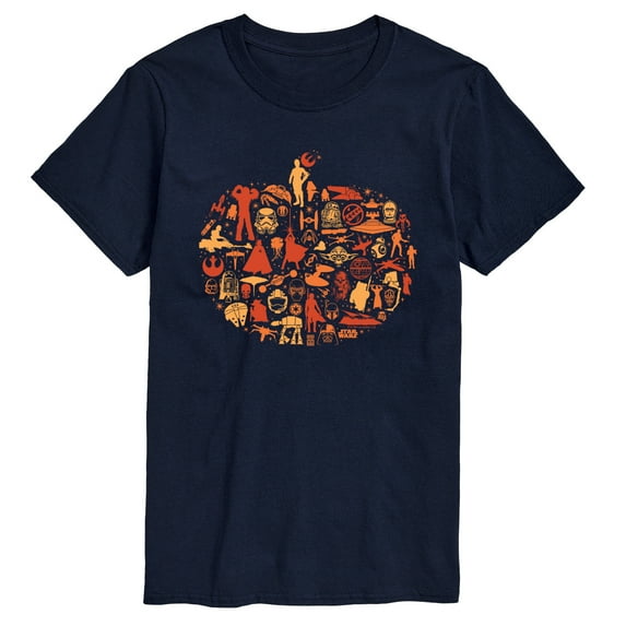 Star Wars - Halloween Pumpkin Silhouette - Men's Short Sleeve Graphic T-Shirt