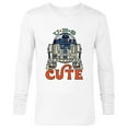 thumbnail image 1 of Star Wars R2-D2 Artoo-Deetoo Droid U-R-2 CUTE - Long Sleeve T-Shirt for Men - Customized-White, 1 of 5