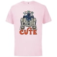 thumbnail image 1 of Star Wars R2-D2 Artoo-Deetoo Droid U-R-2 CUTE - Short Sleeve Cotton T-Shirt for Adults - Customized-Soft Pink, 1 of 5