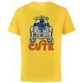thumbnail image 1 of Star Wars R2-D2 Artoo-Deetoo Droid U-R-2 CUTE - Short Sleeve Cotton T-Shirt for Adults - Customized-Yellow, 1 of 5