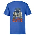 thumbnail image 1 of Star Wars R2-D2 Artoo-Deetoo Droid U-R-2 CUTE - Short Sleeve T-Shirt for Kids - Customized-Royal, 1 of 5