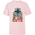 thumbnail image 1 of Star Wars R2-D2 Artoo-Deetoo Droid U-R-2 CUTE - Short Sleeve T-Shirt for Kids - Customized-Soft Pink, 1 of 5