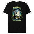 thumbnail image 1 of Star Wars R2-D2 Astromech Droid Rock & Roll- Short Sleeve Blended T-Shirt for Adults - Customized-Black, 1 of 5