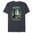 thumbnail image 1 of Star Wars R2-D2 Astromech Droid Rock & Roll- Short Sleeve Blended T-Shirt for Adults - Customized-Navy Heather, 1 of 5