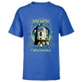 thumbnail image 1 of Star Wars R2-D2 Astromech Droid Rock & Roll- Short Sleeve T-Shirt for Kids - Customized-Royal, 1 of 5