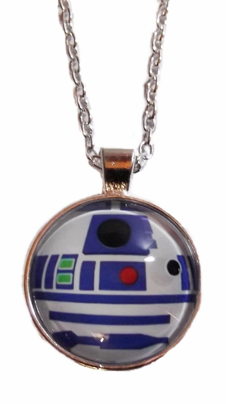 Star Wars R2-D2 Character Glass Domed Pendant Necklace - Walmart.com