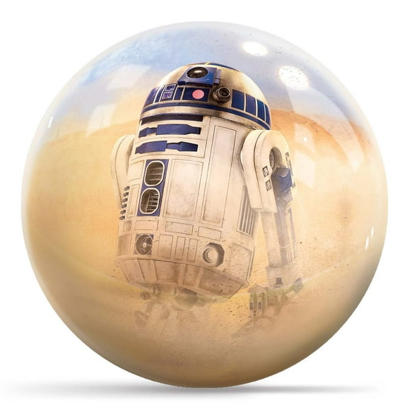 Star Wars R2-D2 Desert Background Undrilled Bowling Ball