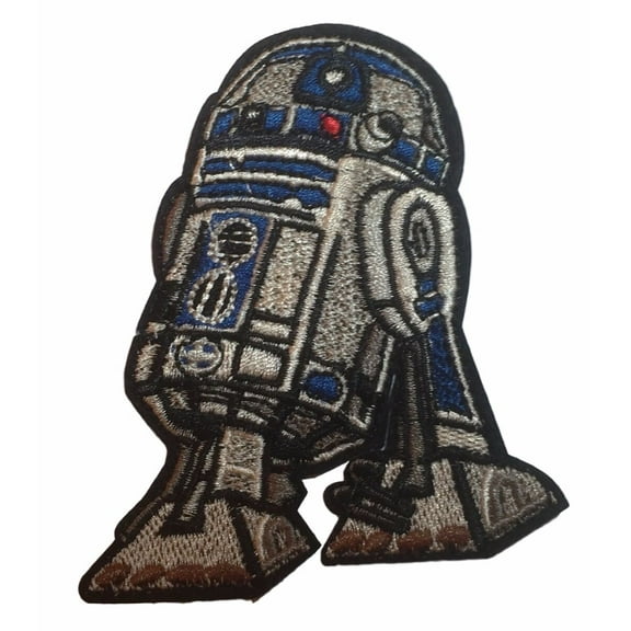 Star Wars R2-D2 Droid 3 1/2" Tall Embroidered Iron On Patch