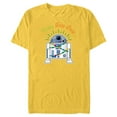thumbnail image 1 of Star Wars R2-D2 Droid Cute Christmas Holiday Merry Beep Boop - Short Sleeve Blended T-Shirt for Adults - Customized-Yellow, 1 of 5