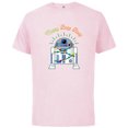 thumbnail image 1 of Star Wars R2-D2 Droid Cute Christmas Holiday Merry Beep Boop - Short Sleeve Cotton T-Shirt for Adults - Customized-Soft Pink, 1 of 5