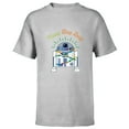 thumbnail image 1 of Star Wars R2-D2 Droid Cute Christmas Holiday Merry Beep Boop - Short Sleeve T-Shirt for Kids - Customized-Athletic Heather, 1 of 5