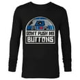 thumbnail image 1 of Star Wars R2-D2 Droid Don't Push My Buttons - Long Sleeve T-Shirt for Men - Customized-Black, 1 of 5