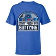 thumbnail image 1 of Star Wars R2-D2 Droid Don't Push My Buttons - Short Sleeve T-Shirt for Kids - Customized-Royal, 1 of 5